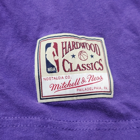 Mitchell & Ness Utah Jazz Malone #32 T-shirt Size Medium Harwood Classics - Picture 5 of 8